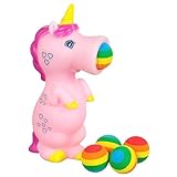 EXPRESSIONS 1pc Foam Ball Popper Toy - Squeeze & Launch Unicorn Toy w/Foam Balls Included – Animal Ball Shooting Squishy Toy, Anxiety Relief Items Sensory Toys Squeeze Toys for Kids, Toddler Toys