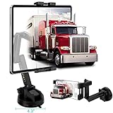 16' Long Tablet Mount Holder for Semi Truck, 360° Car Dashboard Windshield Stand 3-Stage Arm & 4' Strong Suction Cup for iPad Pro 12.9/11/10.5/9.7/Air/Mini 6 5 4, Samsung Tab, 4.7-12.9' Tablets Phone