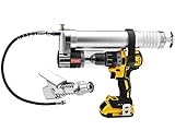 ATIVERE Electric Grease Gun Drill Adapter with 14 OZ Load, Locking Grease Gun Coupler, 12 Inch High Pressure Hose, Extension Rigid Pipe, Pneumatic Tool, Universal Conversion Gun Head