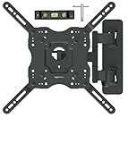 Amazon Basics Full Motion Articulating TV Monitor Wall Mount for 26' to 55' TVs and Flat Panels up to 80 Lbs, Black