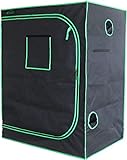 Green Hut Indoor Grow Tent 48'X24'X60' 600D Mylar Hydroponic Grow Tent for Indoor Plant Tent with Observation Window and Removable Floor Tray
