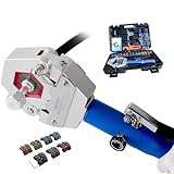 BANCHEE hydraulic hose crimping tool AC Crimping Tool for Barbed and Beaded Hose Fittings, Air Conditioning Repaire Ac Hose Crimper with 7 Die Set（ BC-71500）
