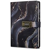 Diary with Lock for Girls and Women, Secret Journal with Lock 192 Pages, Personal Locking Journal Writing Notebook with Combination Lock , A5 Refillable Password Locked Diary for Teens, Lock Diary Planner Organizer for Men and Women