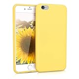 kwmobile TPU Case Compatible with Apple iPhone 6 Plus / 6S Plus - Case Soft Slim Smooth Flexible Protective Phone Cover - Pastel Yellow Matte