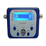 AGPTEK Good for Campers Digital Satellite Signal Meter Finder Meter for Dish Network Directv FTA LCD Graphic Display Backlight Compass Buzzer Control