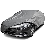 XCAR Ultra Light Waterproof Car Cover for Automobiles All Weather Protection, Windproof & Breathable, Fits Sedan Up to 200'