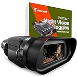 Visiocrest Night Vision Binoculars, Night Vision Goggles with 8X Digital Zoom, Night-Vision for Nighttime Hunting and Surveillance, Large Display with HD Photos and Video Capture 64 GB Memory Card