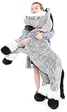 MaoGoLan Giant Horse Stuffed Animal, Long Horse Plush Toy, Riding Realistic Stuffed Horse, Big Horse Plush Pillow for Kids Women Boys 4 feet