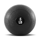 ProsourceFit Slam Medicine Balls 5, 10, 15, 20, 25, 30, 50lbs Smooth and Tread Textured Grip Dead Weight Balls for Strength and Conditioning Exercises, Cardio and Core Workouts