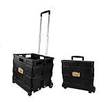Olympia Tools 85-010 Grand Pack-N-Roll Portable Tools Carrier with Telescopic Handle, 80 Lb. Load Capacity, Black
