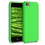 kwmobile TPU Silicone Case Compatible with Apple iPod Touch 6G / 7G (6th and 7th Generation) - Case Soft Flexible Protective Cover - Lime Green