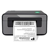 Thermal Label Printer, POLONO PL60 4x6 Label Printer for Shipping Packages, Thermal Label Maker, Compatible with Amazon, Ebay, Etsy, Shopify, FedEx, UPS, etc, Support Windows, Mac, Linux (Gray)