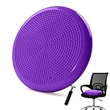 STOROMO Wobble Cushion，Wiggle Seat，Balance Disc （Extra Thick 34cm/13.4in），for Home Yoga Balance Stability Training, Office & Classroom Improve Sitting Posture Relive Back Pain (Pump Inflated Included)