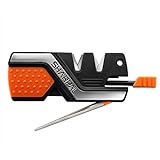 SHARPAL 101N 6-In-1 Pocket Knife Sharpener & Survival Tool, with Fire Starter, Whistle & Diamond Sharpening Rod, Quickly Repair, Restore and Hone Straight and Serrated Blade
