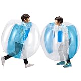 Theefun Bumper Balls, 2 Pack Inflatable Sumo Ball, 36inch Durable PVC Vinyl Bopper Toys for Kids Physical Outdoor Active Play, Giant Human Hamster Knocker Body Zorb Ball, Body Bubble Soccer Ball