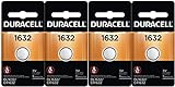 2 X 4 Pcs Fresh Duracell Lithium Battery ECR1632 CR1632 DL 1632 3V Batteries