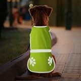 Candofly Reflective Dog Vest for Safety - High Visibility Fluorescent Pet Vest Lightweight Jacket Dog Clothes Reflective Dog Harness for Night Walking Hunting Camping (Neon Green, Medium)