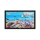 KUVASION 43 Inches Ultra-Slim Full Sun All-Weather Smart Outdoor TV, True 2000 Nits, 43 Inches Waterproof Sun Readable Outdoor TV, Garden TV, Swimming Pool TV, Patio TV