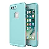 Lifeproof FRĒ SERIES Waterproof Case for iPhone 8 PLUS & 7 PLUS (ONLY) - Retail Packaging - WIPEOUT (BLUE TINT/FUSION CORAL/MANDALAY BAY)
