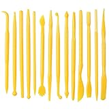 Clay Tools, 14-Piece DIY Plastic Polymer Carving Set Clay Kit Pottery Modeling for Carving, Styling, Embossing, Suitable Beginner