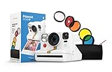Polaroid Now+ White (9062) - Bluetooth Connected I-Type Instant Film Camera with Bonus Lens Filter Set