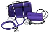 Prestige Sphygmomanometer and Stethoscope Kit with Matching Purple Carrying Case