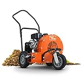 SuperHandy Walk Behind Leaf Blower, Wheeled Manual-Propelled, 7HP 212cc, 4 Stroke, Wind Force of 200 MPH / 2000 CFM at 3600RPM
