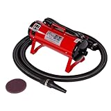 Electric Cleaner Co Circuiteer II Portable Livestock Groomer and Blower, Red - High-Powered, Portable, and Lightweight for Cattle and Animal Drying Needs, Red