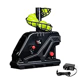 Furlihong 3809BH Tennis Ball Machine, Max 30 MPH, Adjustable Launching Angle and Interval, Stepless Speed Switch, Powered by Battery or AC Adapter, Stacker Extendable, for Tennis Training