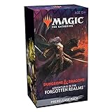 Card Game MTG Dungeons and Dragons Adventures in The Forgotten Realms Prerelease Kit - 6 Draft Boosters, Dice, Promo