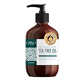Tea Tree Oil Body Wash - Helps Athletes Foot, Ringworm, Jock Itchy, Acne, Eczema, Yeast Infection, Body Odor, Itchy Skin - With Moisturizing Aloe - Sulfate Free - 16oz