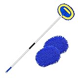 Ordenado 62' Car Wash Brush Kit Mitt Mop Sponge with Long Handle Chenille Microfiber Car Cleaning Brush Kit Supplies Car Washing Mop Kit Car Care Kit of Scratch-Free Replacement Head for Car RV Truck