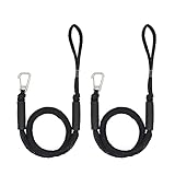 Bungee Dock Lines Shock Bungee Docking Rope Stretchable Boat Accessories Mooring Rope with Clip and Foam Float Perfect for Jet Ski, SeaDoo, Yamaha WaveRunner, Kayak, Pontoon(4ft -5.5ft)-2 Pack