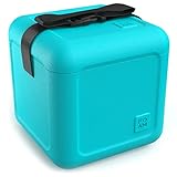 Floating 30 can Cooler/Ice Chest for The Beach, Pool, Picnic or Boat. FOAM: a Hybrid Soft-Hard-Sided 22qt Cooler Made from 100% EVA foam which Makes it Lightweight & Durable (Cyan Blue)