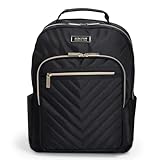Kenneth Cole REACTION Women's Chelsea Chevron 15' Laptop and Tablet Backpack, Black