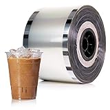 WYZworks Cup Sealer Film Clear, Seals 3275 cups per roll @ 90mm-105mm, Bubble Boba Milk Tea Lid Sealing Film for PP Plastic Cups