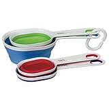 Prepworks by Progressive BA-545 Collapsible Measuring Cups - Set of 5, Space Saving Collapsible, Great For Narrow Containers