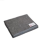 Manduka Yoga Cotton Blanket - Yoga Prop and Accessory, Roll, Fold, Stack to Support, Made of Cotton, 68 inch (172cm), Thunder Grey