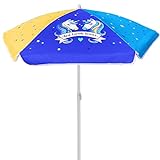 AMMSUN 47 Inch Seaside Beach Umbrella for Sand and Water Table - Kids Durable Umbrellas for children Beach Camping Garden Outdoor Play Shade
