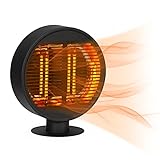 Star Patio Electric Patio Heater, Outdoor Heater, Infrared Heater with Unique Round Shape, Tabletop Heater, Portable Patio Heater, Freestanding Heater, Tip-Over Protection, IP54 Waterproof, STP0666-HD