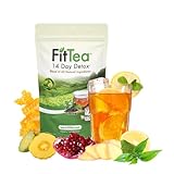 FitTea The Original 14 Day Detox Tea with Organic Green Tea ECGC, Garcinia Cambogia and Ginger - Colon Detox Cleanse to Help Bloating and Support Metabolism