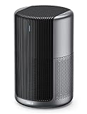 Dreo Air Purifiers Macro Pro, True HEPA Filter, Up to 1358ft² Coverage, 20dB Low Noise, PM2.5 Sensor, 6 Modes, 360 Filtration Cleaner Remove 99.985% Dust Smoke Pollen, Black