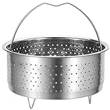 DOITOOL Steamer Basket - Stainless Steel Steamer Basket for Pot with Handle - Accessories for Cooking, Steamer Pot, Tamale Steamer, Dumpling Steamer (S)
