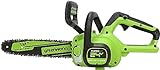 Greenworks 24V 12' Brushless Cordless Compact Chainsaw (Great For Storm Clean-Up, Pruning, and Firewood / 125+ Compatible Tools), Tool Only