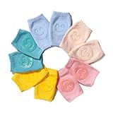 Little World Baby knee Pads for Crawling - 5 Pack Anti Slip Unisex Baby Knee Protectors - Toddler Knee Pads Gift Idea for Baby