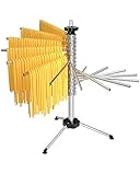 X Home Pasta Drying Rack, Collapsible Hanger with 16 Suspension Rods to Dry 4.5 Pounds of Homemade Pasta Spaghetti Noodle, Stable and Easy to Use