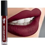 Mynena Burgundy Red Matte Lipstick Long Lasting Waterproof Lightweight All-Day Wear Talc-Free Paraben-Free Cruelty-Free | Emma
