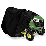Indeedbuy Riding Lawn Mower Cover, Waterproof Tractor Cover Fits Decks up to 54',Heavy Duty 420D Polyester Oxford, Durable, UV, Water Resistant Covers for Your Rider Garden Tractor 72'L x 54'W x 46'H