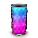 Portable Bluetooth Speakers Touch RGB LED Light Speakers with 6 Light Modes Hi-Fi Loud Sound for Party, Festival, Home, Outdoor, Birthday, Christmas, Halloween Colorful Wireless Speaker