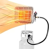 Hotdevil Outdoor Propane Tank Heaters 13000 BTU with Safety Shut-off Valve & Tip-over Switch Ceramic Heat Small Propane RV Garage Space Heater Portable Heater for Camping Camper Patio Gas Cordless LP